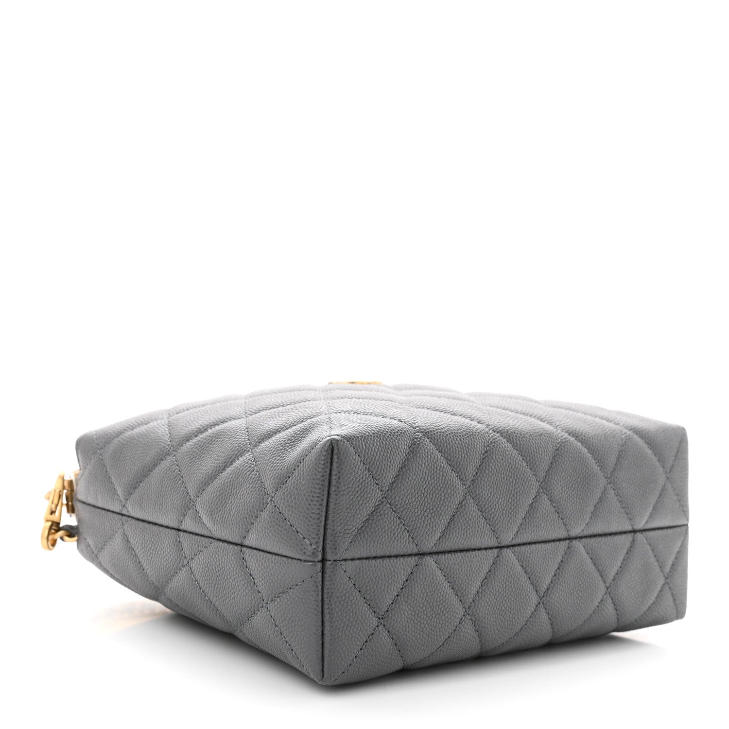 Chanel Caviar Quilted Chanel Way Clutch With Chain Grey 4 of 10