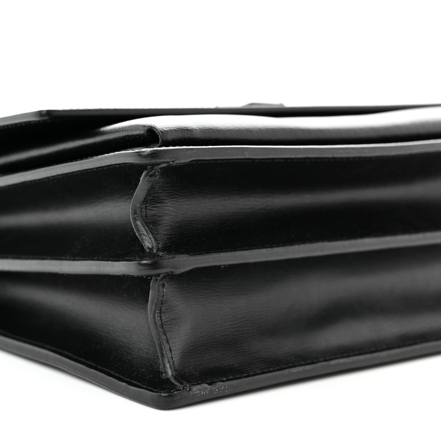 Saint Laurent Calfskin Medium Monogram Monochrome Sunset Black 8 of 9