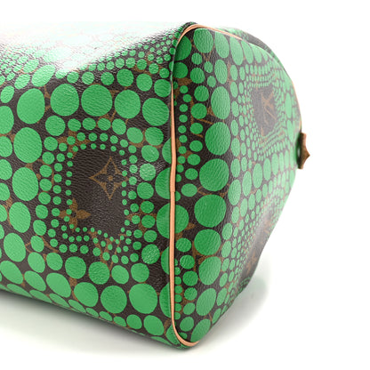 Louis Vuitton Monogram Kusama Town Speedy 30 Green 10 of 10