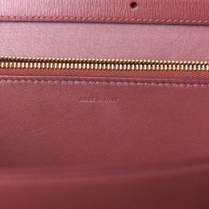 Celine Liege Calfskin Medium Classic Box Flap Bag Burgundy 8 of 10