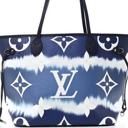 Louis Vuitton Monogram Escale Neverfull MM Blue 7 of 9