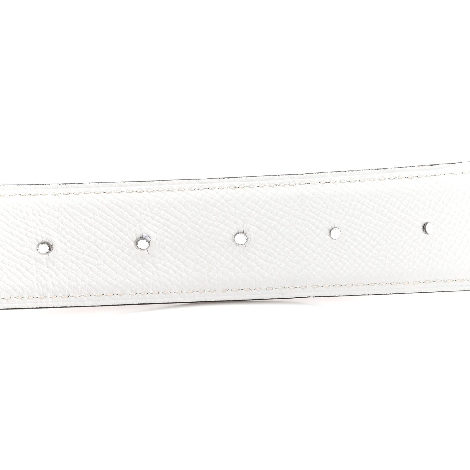 Hermes Epsom 32mm Belt Strap 95 38 Etoupe White 4 of 7