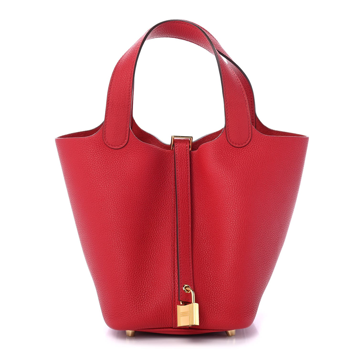 Hermes Taurillon Maurice Picotin Lock 18 PM Rouge Piment 1 of 8