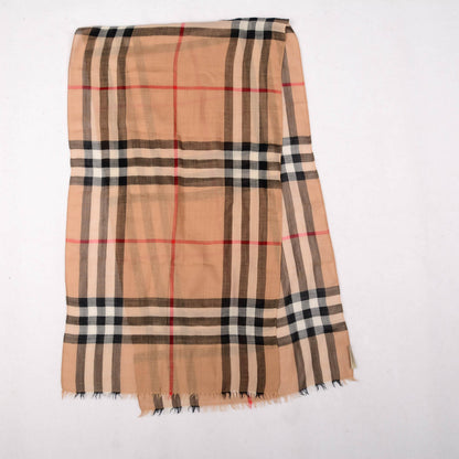 Burberry Wool Silk House Check Scarf 3 of 4
