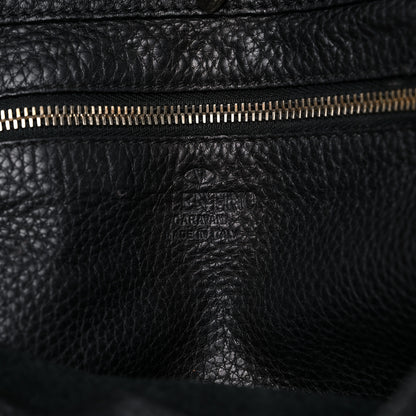 Valentino Garavani Pebbled Calfskin Large Rockstud Flip-Lock Messenger Bag Black 10 of 24