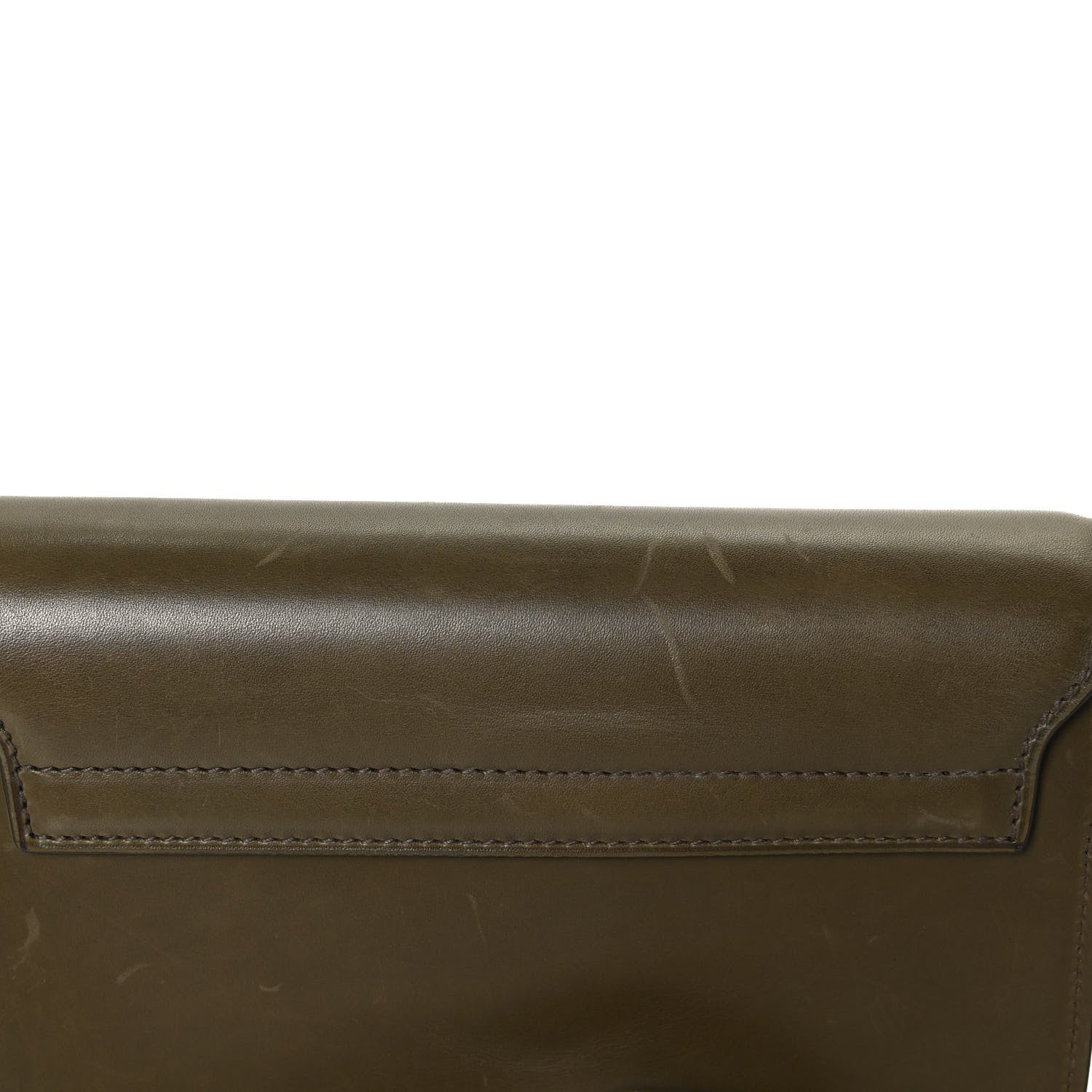 Saint Laurent Smooth Calfskin Monogram Medium Kaia Satchel Green 12 of 12