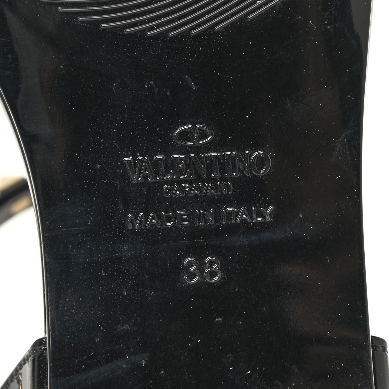 Valentino Garavani PVC Jelly Rockstud Caged Sandals 38 Black 10 of 12