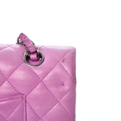 Chanel Lambskin Quilted Medium Double Flap Light Purple 14 of 17