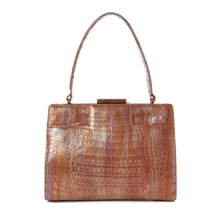 Nancy Gonzalez Crocodile Medium Satchel Brown 1 of 9