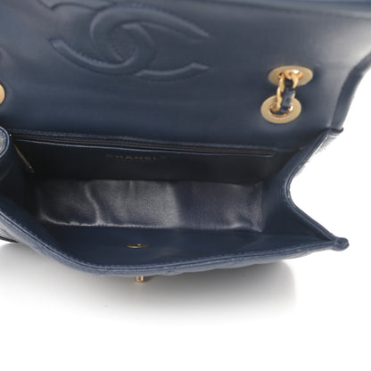 Chanel Caviar Quilted Medium Sweet Classic Flap Navy Blue 5 of 13