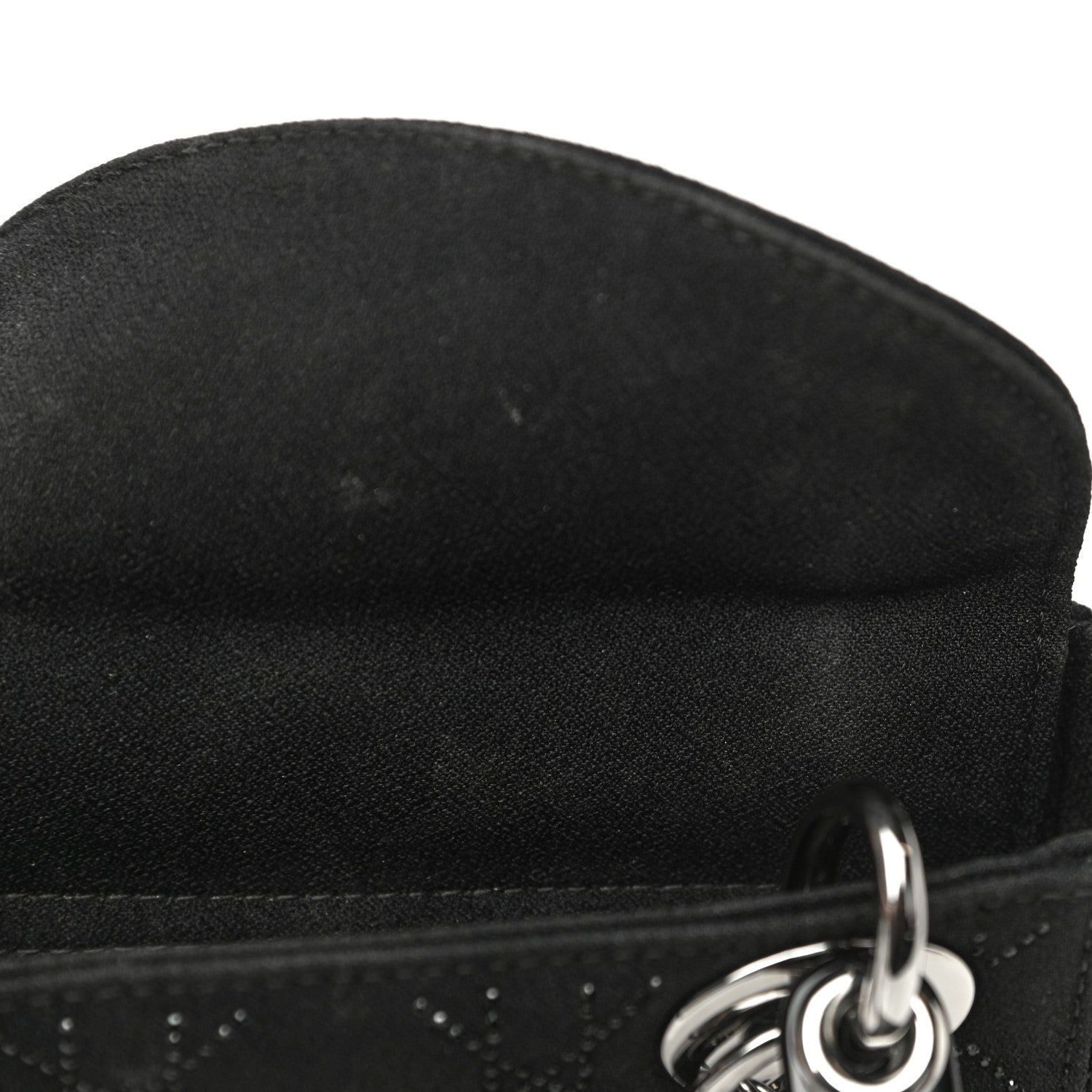 Christian Dior Canvas Studded Cannage Mini Lady Dior Black 6 of 18