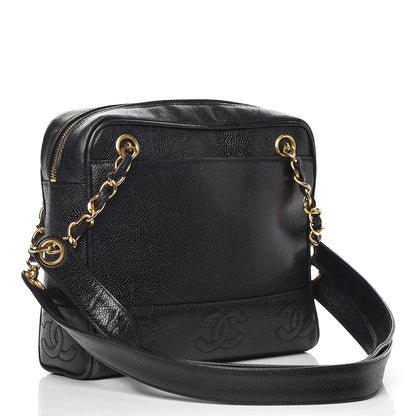 Chanel Caviar CC Shoulder Bag Black 3 of 12