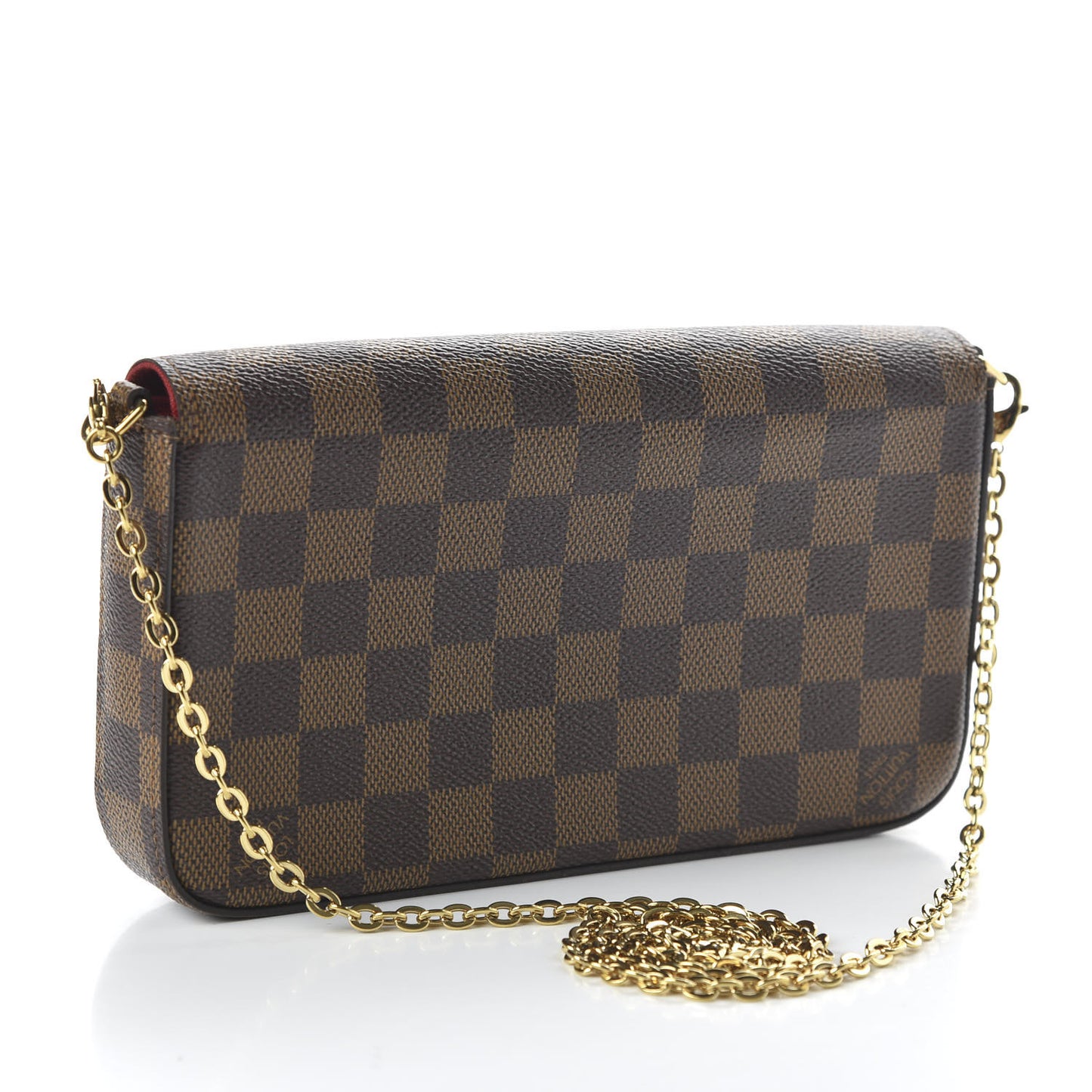 Damier Ebene Pochette Felicie Chain Wallet