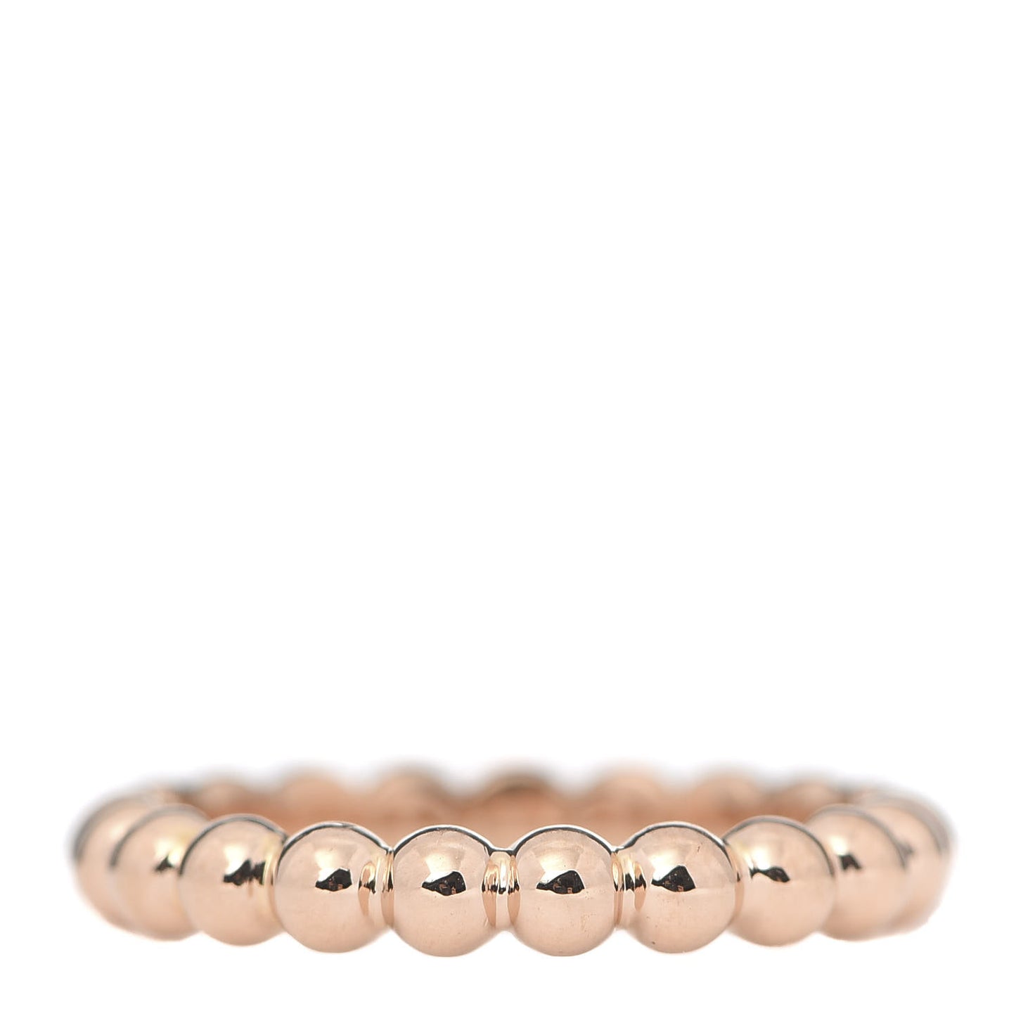 18K Rose Gold Medium Perlee Ring 48 4.5