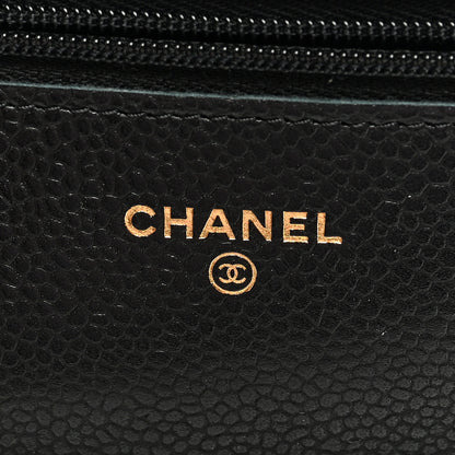 Chanel Caviar Quilted Wallet on Chain WOC Black 6 of 9