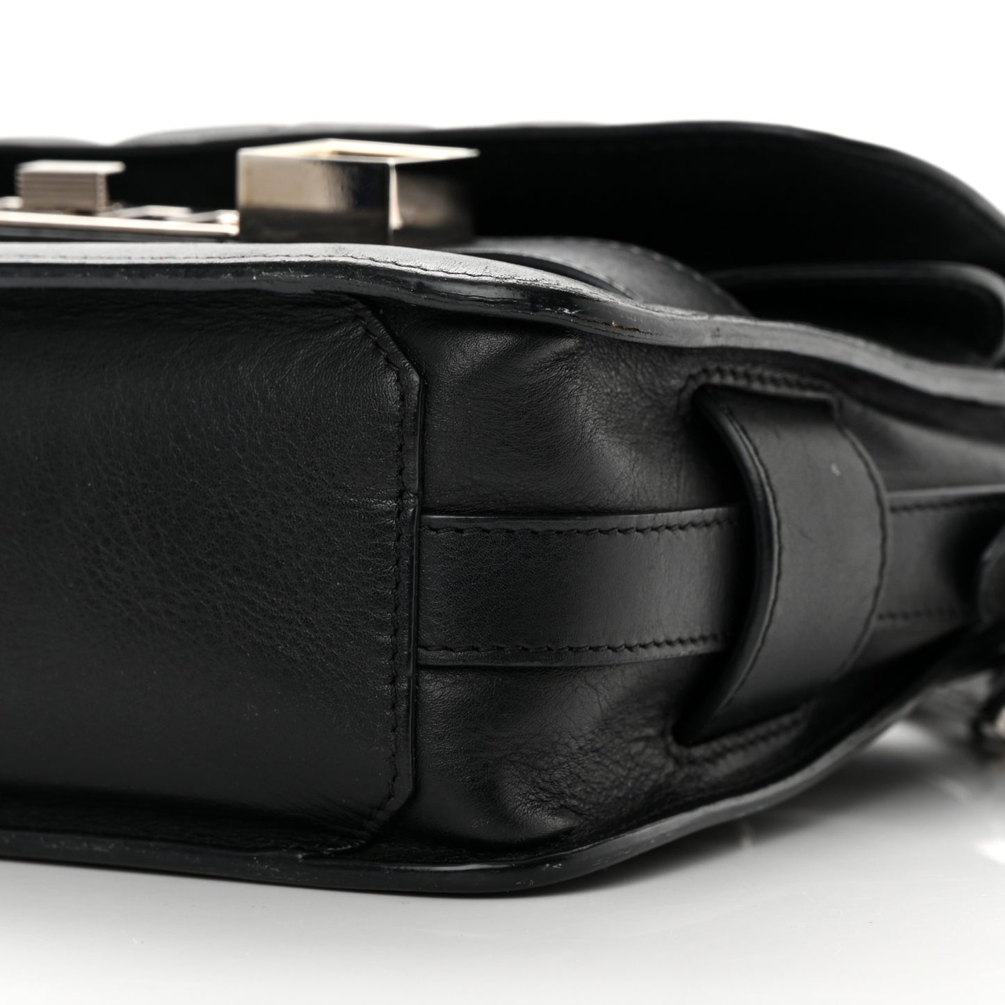 Lambskin Quilted Mini PS11 Classic Shoulder Bag Black