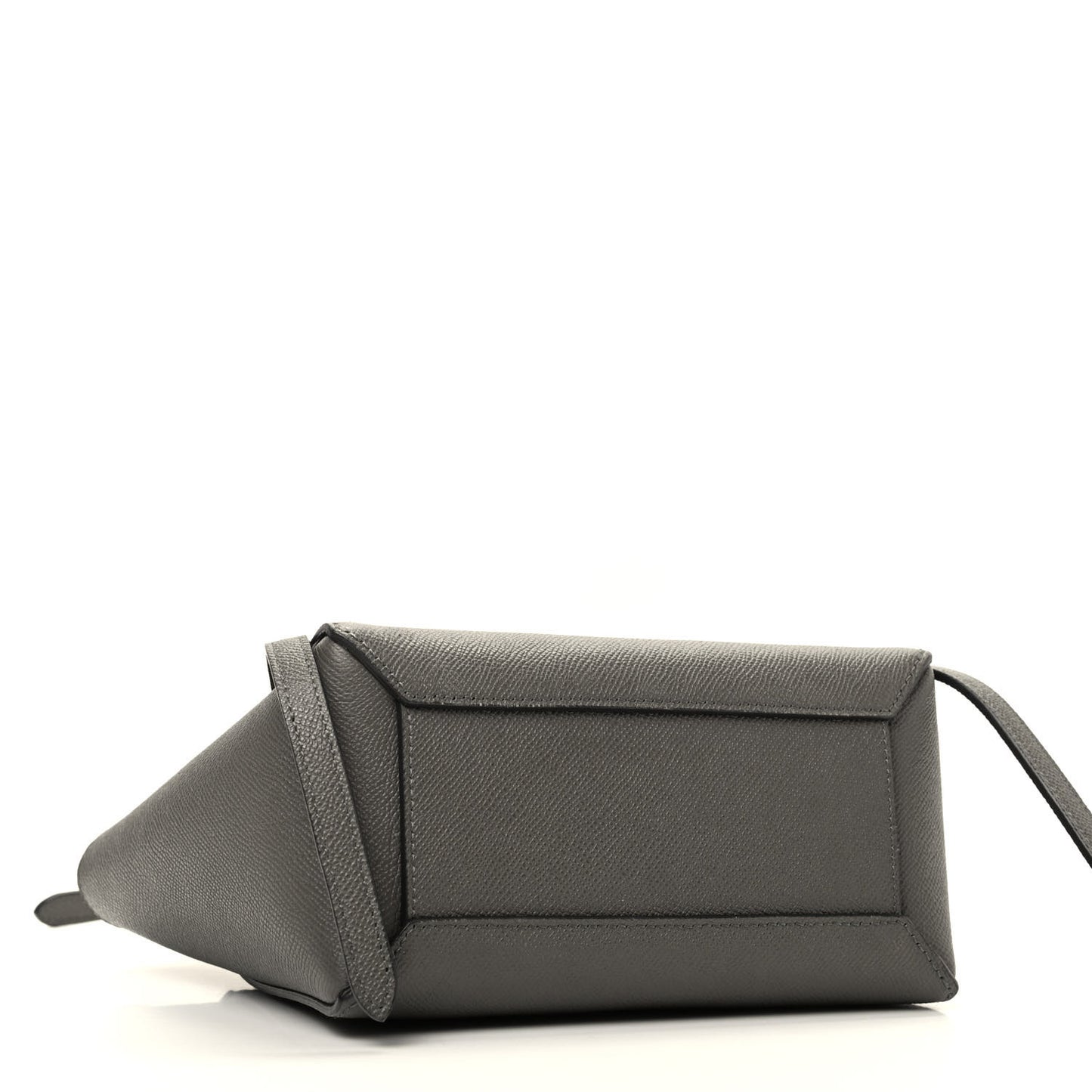Grained Calfskin Nano Belt Bag Grey