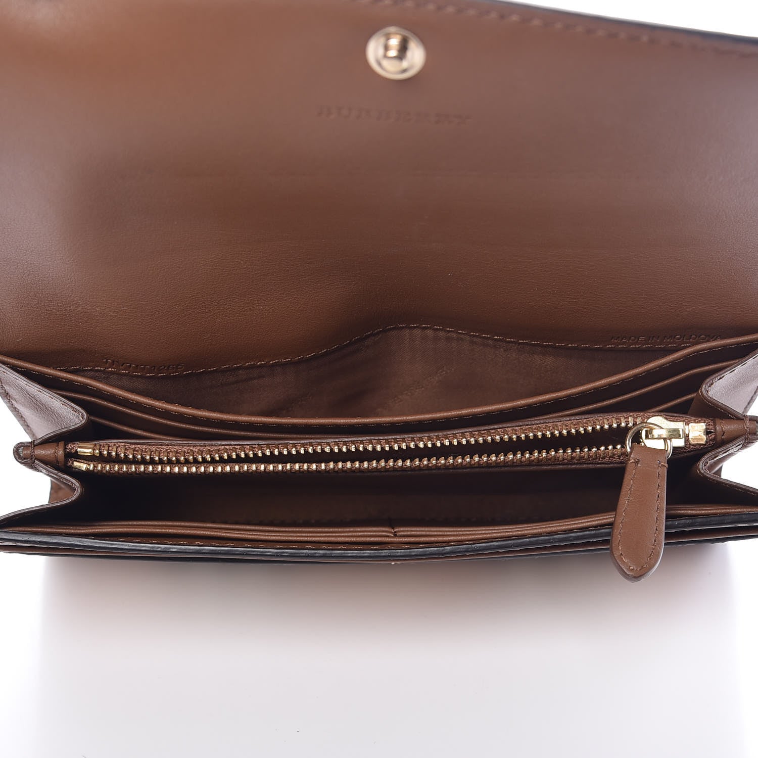 Burberry Haymarket Check Halton Wallet Tan 5 of 9