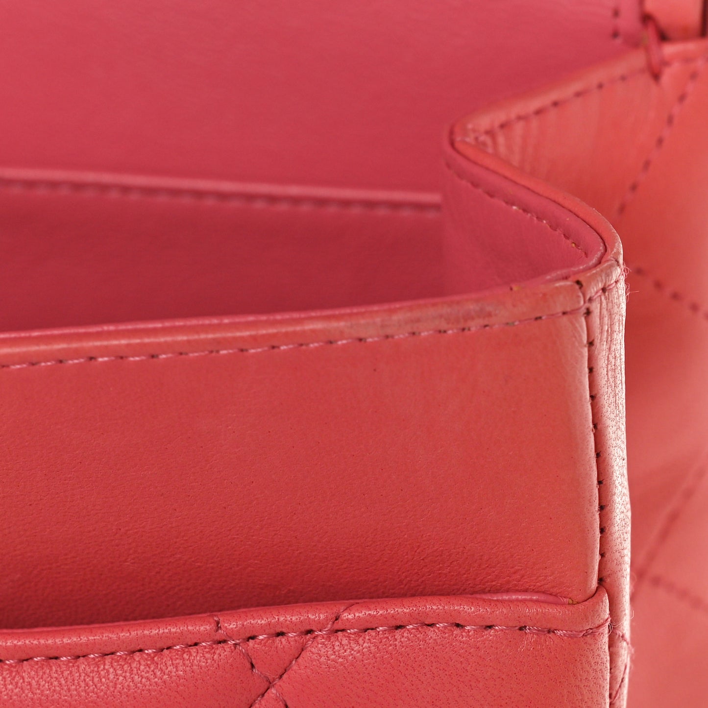 Lambskin Quilted Jumbo Double Flap Pink Pink