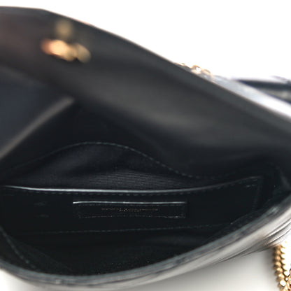Saint Laurent Lambskin Matelasse Monogram Double Flap Bag Black 5 of 15