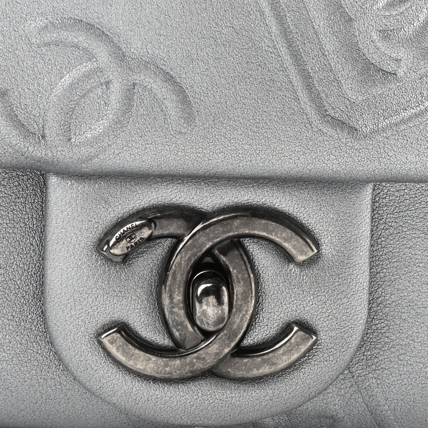 Chanel Metallic Lambskin Symbols Medium Single Flap Silver 11 of 11