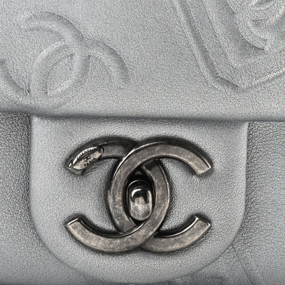 Chanel Metallic Lambskin Symbols Medium Single Flap Silver 11 of 11