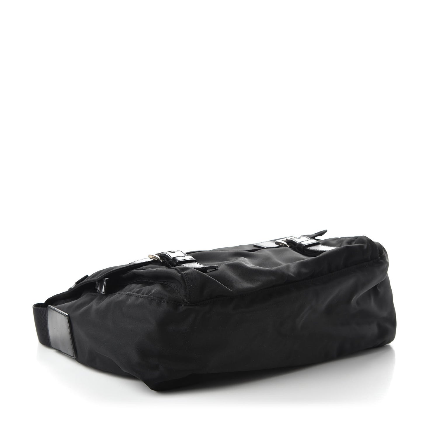 Nylon Vela Messenger Bag Black