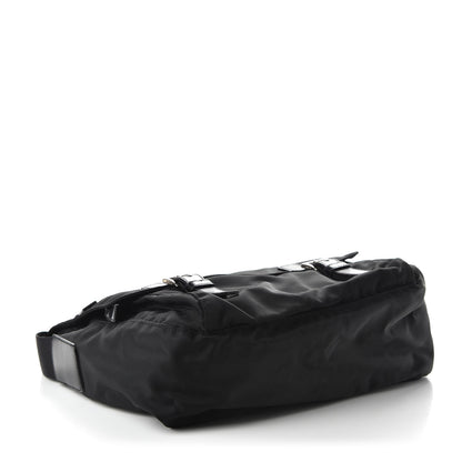 Prada Nylon Vela Messenger Bag Black 4 of 10
