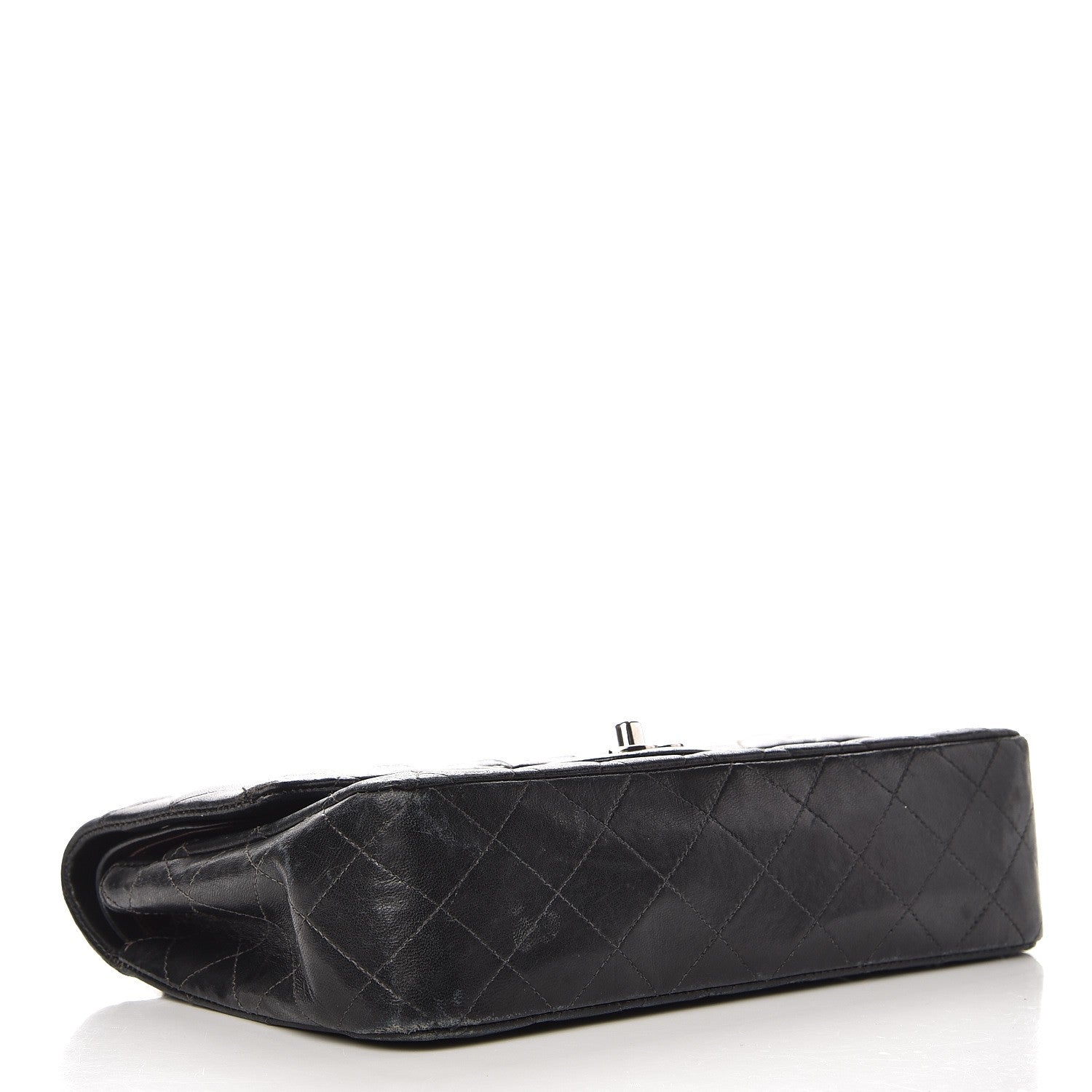 Chanel Lambskin Quilted Medium Double Flap Black 4 of 21