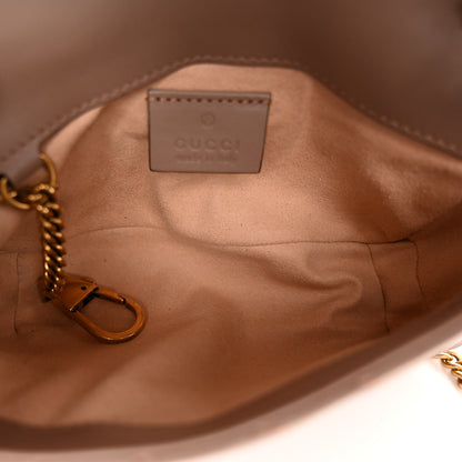 Gucci Calfskin Matelasse Super Mini GG Marmont Shoulder Bag Porcelain Rose 5 of 10