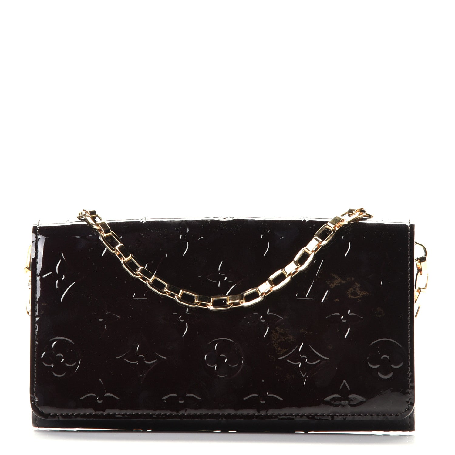 Louis Vuitton Vernis Chain Wallet Amarante 2 of 10