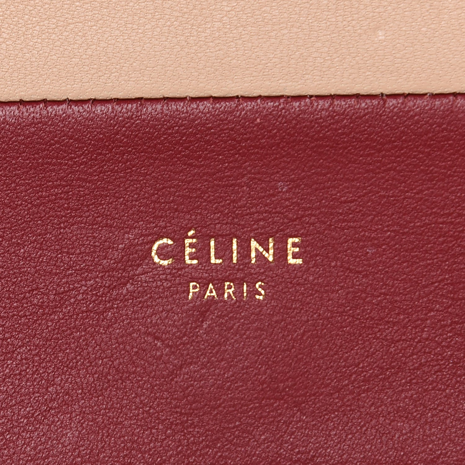 Celine Smooth Lambskin Frame Evening Chain Clutch Ruby Nude 7 of 13