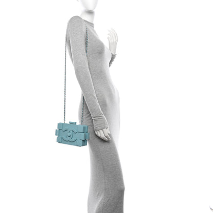 Chanel Plexiglass Boy Brick Lego Clutch Light Blue 4 of 12