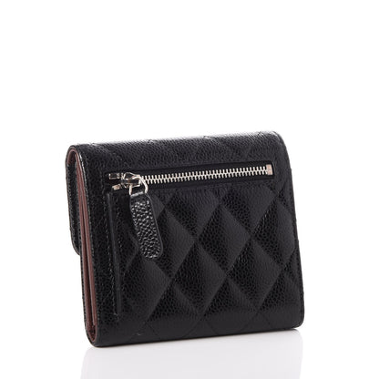 Chanel Caviar Quilted Compact Flap Wallet Black 3 of 8