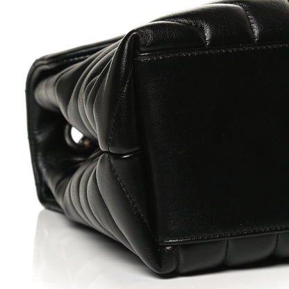 Saint Laurent Calfskin Y Quilted Monogram Medium Loulou Chain Satchel Black 11 of 12
