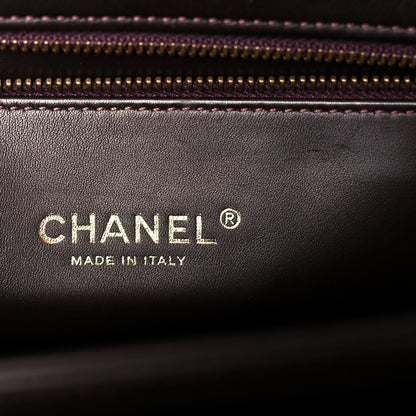 Chanel Lizard Lambskin Quilted Large Perfect Edge Flap Burgundy 6 of 10