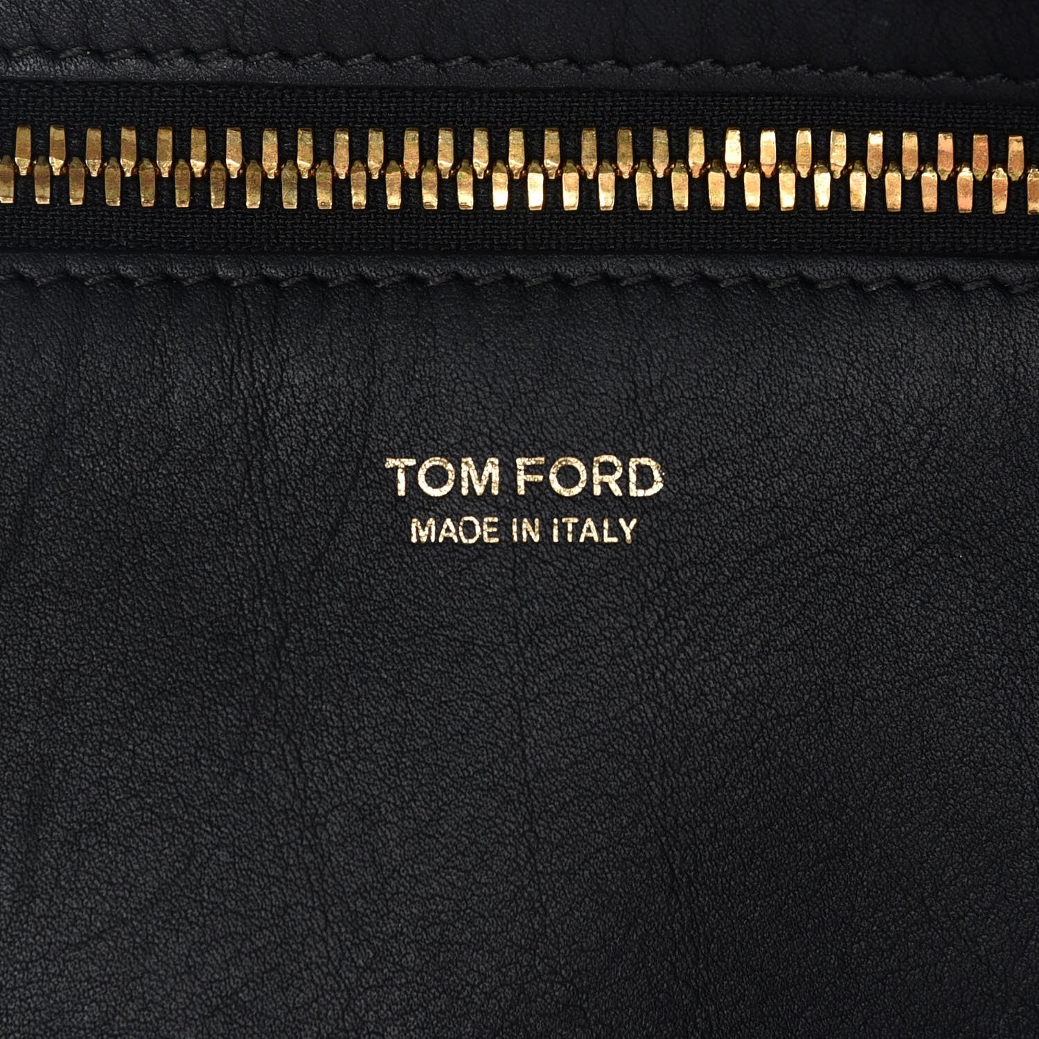 Tom Ford Calfskin Fisherman Hook Drawstring Hobo Bag Black 6 of 6