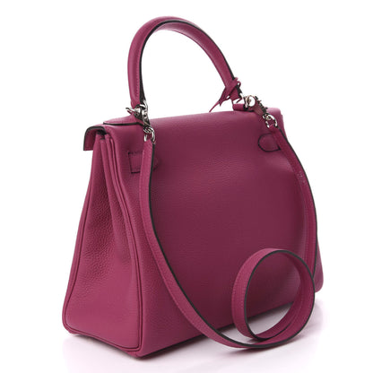 Hermes Togo Kelly Retourne 28 Rose Pourpre 3 of 11