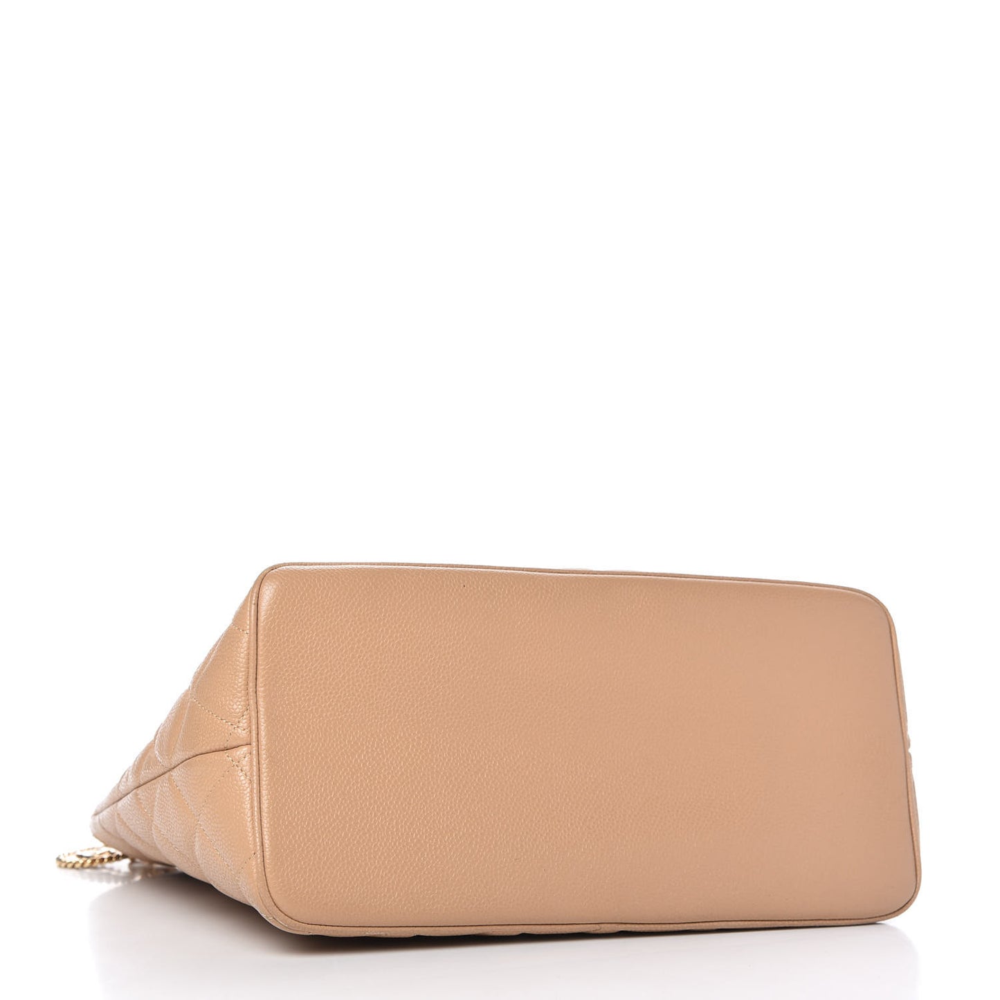 Caviar Quilted Medallion Tote Beige