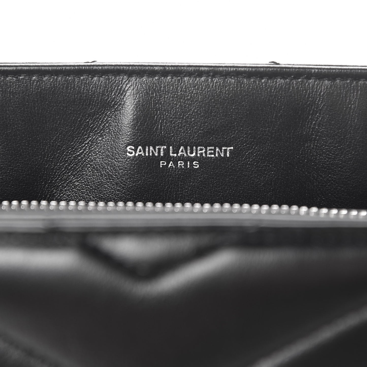 Calfskin Y Quilted Monogram Small Loulou Shopper Black