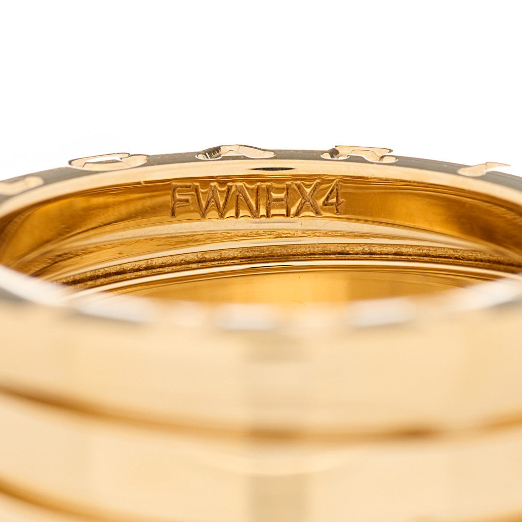 Bulgari 18K Yellow Gold B.Zero1 Three-Band Ring 48 4.5 4 of 6
