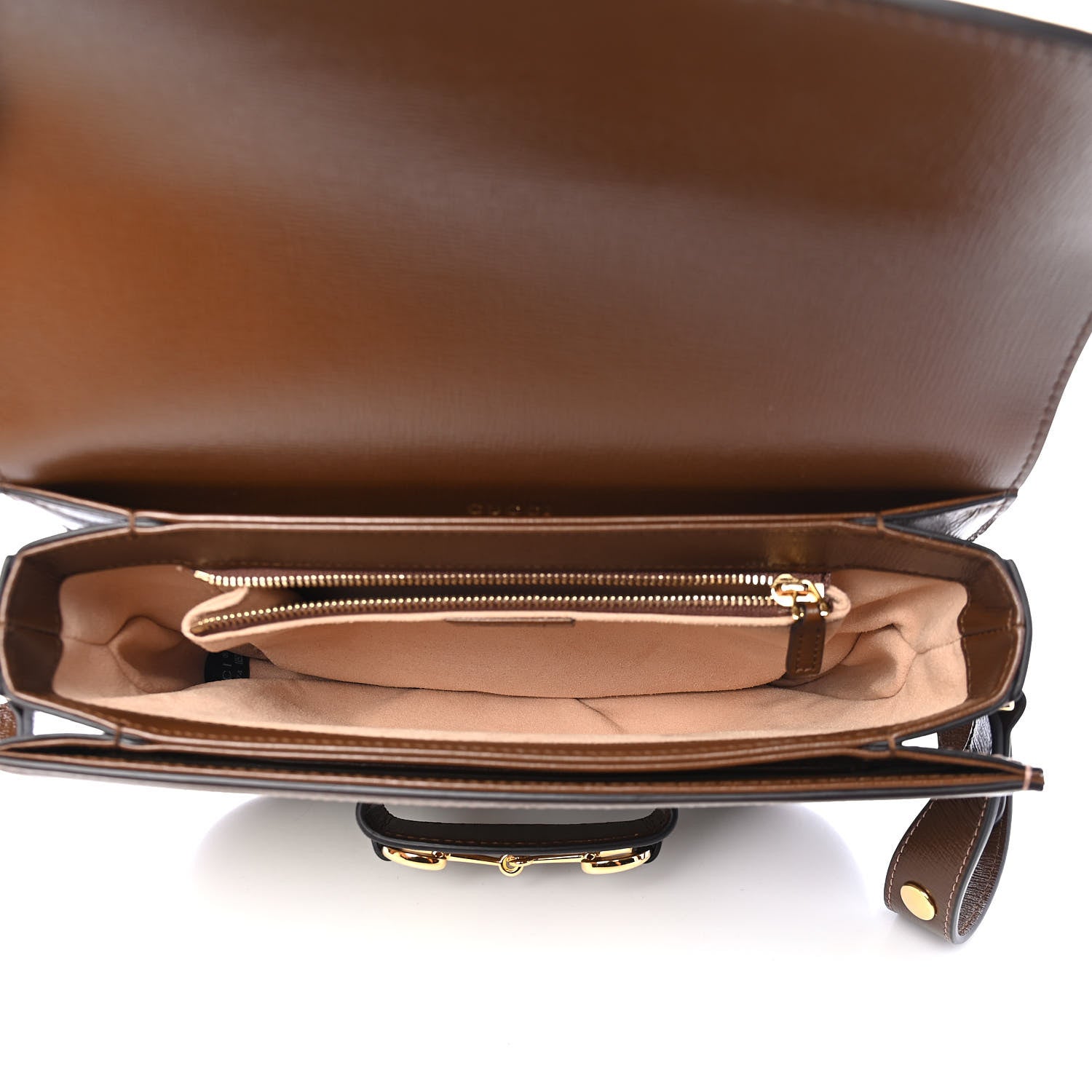 Gucci GG Supreme Monogram Horsebit 1955 Shoulder Bag Beige Brown Sugar 5 of 9