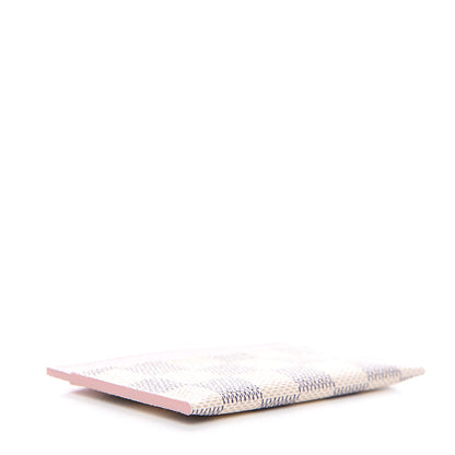 Louis Vuitton Damier Azur Daily Card Holder Rose Ballerine 3 of 6