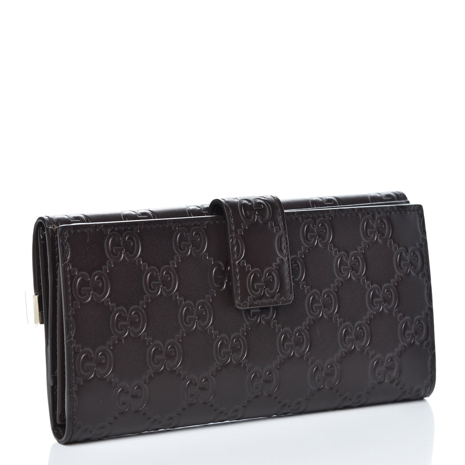 Gucci Guccissima Signature Dice Continental Wallet Chocolate 3 of 7