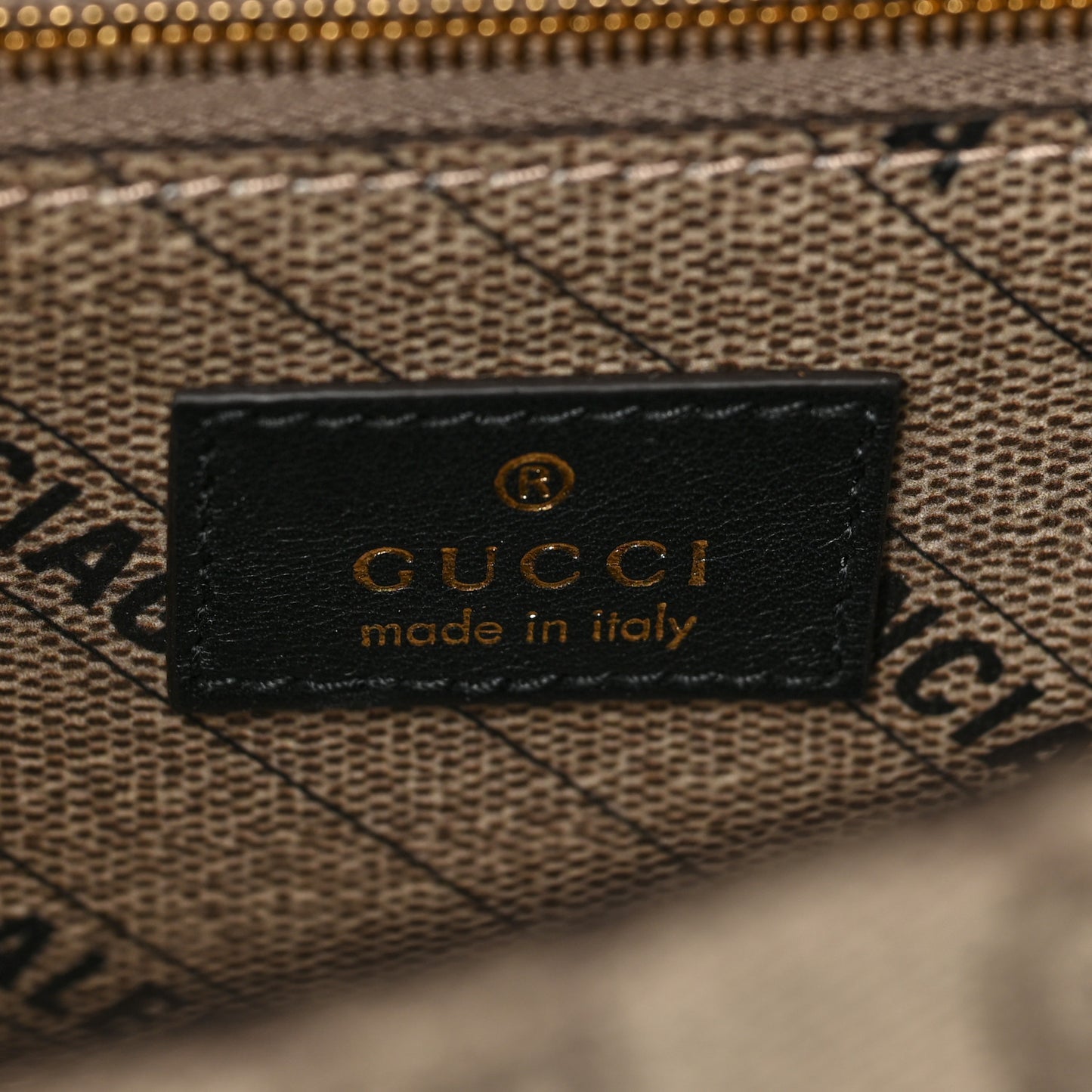X GUCCI GG Supreme Monogram Small Hourglass Top Handle Bag Beige Ebony