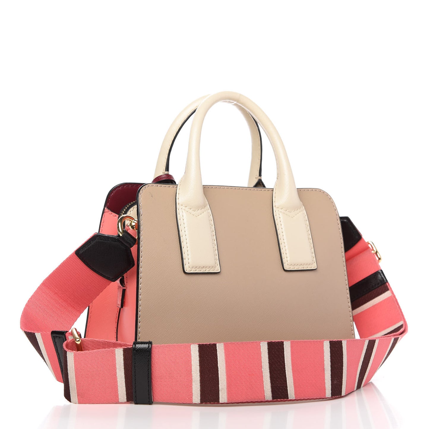 Saffiano Color Block Little Big Shot Tote Light Slate