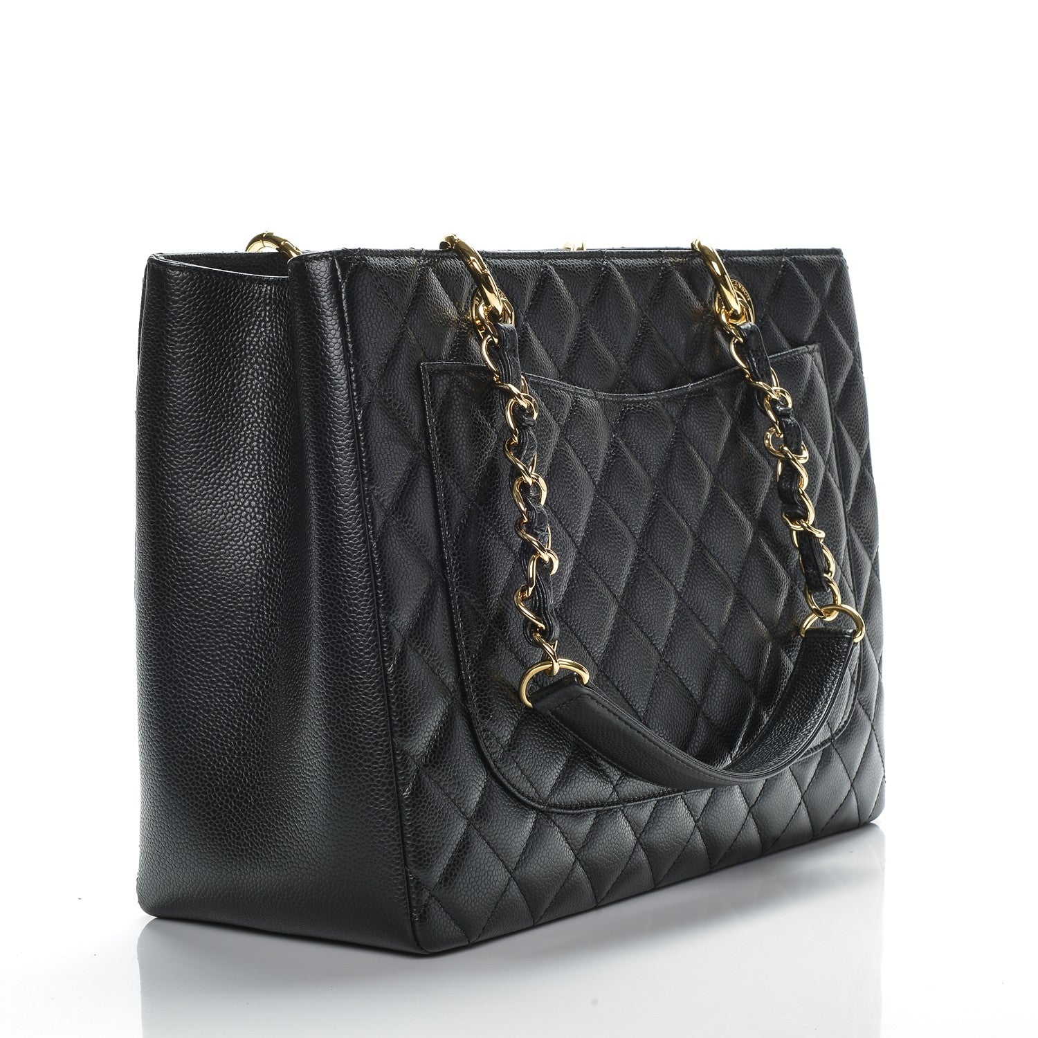 Chanel Caviar Quilted Grand Shopping Tote GST Black 3 of 7