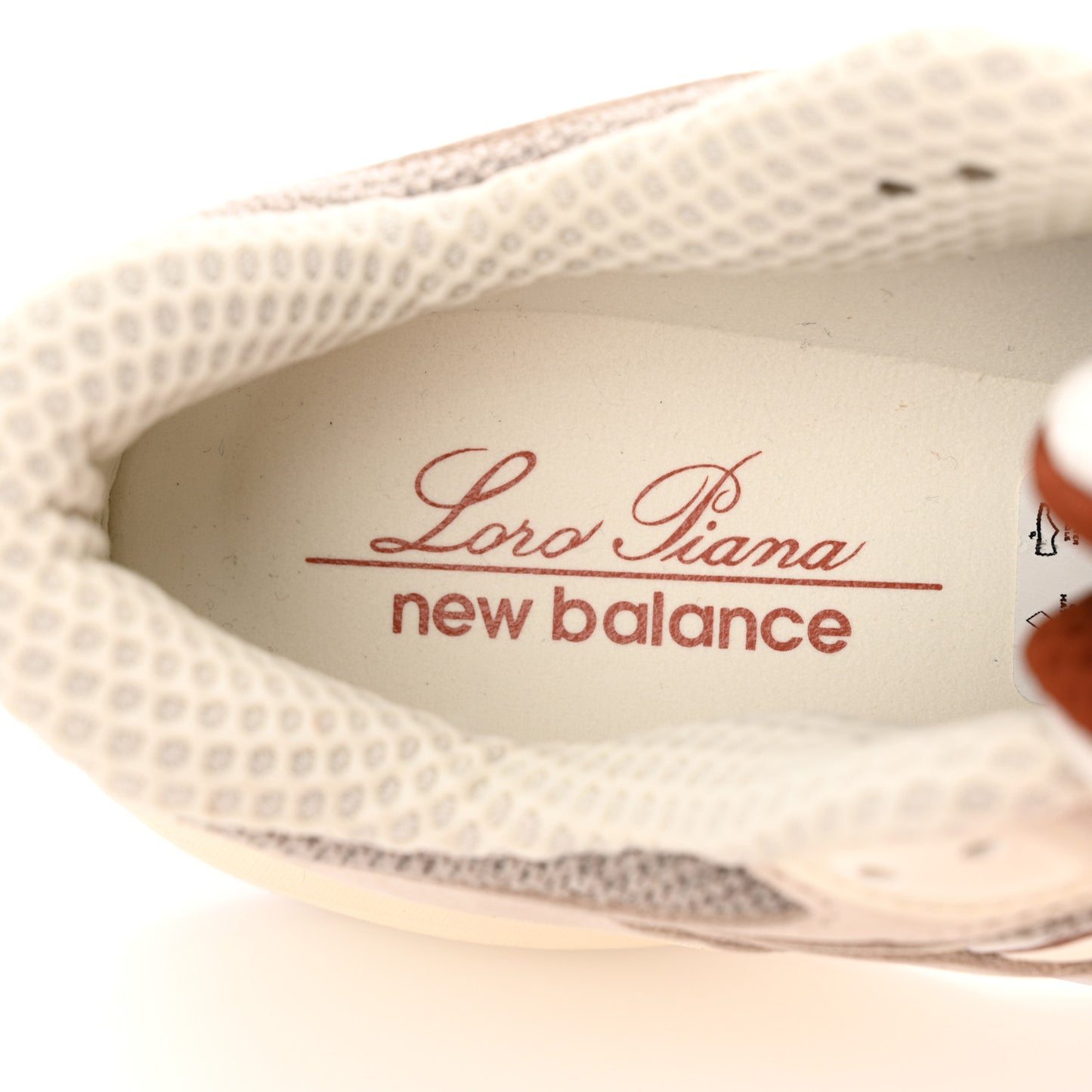 X NEW BALANCE Suede Pecora Wool Calfskin 990v6 Sneakers 5.5 Beige