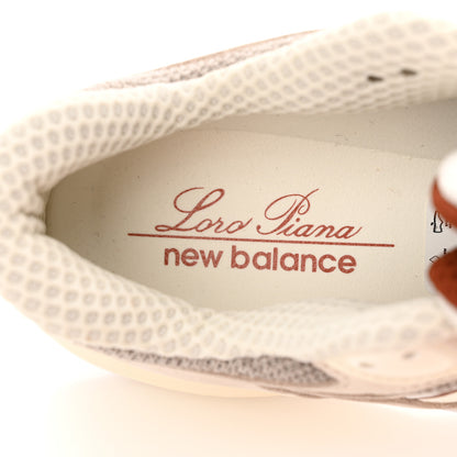 Loro Piana X NEW BALANCE Suede Pecora Wool Calfskin 990v6 Sneakers 5.5 Beige 6 of 9