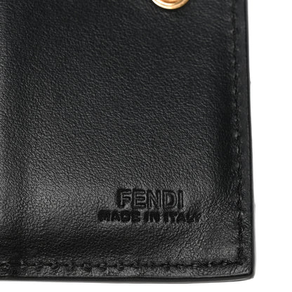 Fendi Vitello Cruise F is Fendi Compact Bi-Fold Wallet Black 6 of 7